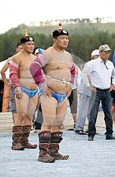 Mongolian wrestlers