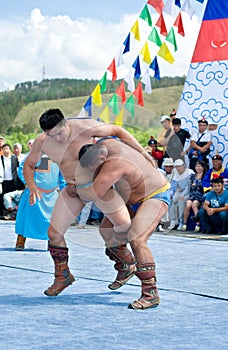 Mongolian wrestlers