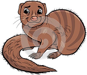 Mongoose animal cartoon illustration