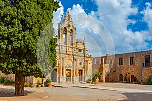 Moni Arkadiou monastery at Greek island Crete