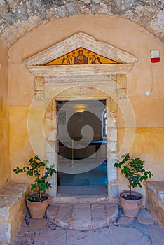 Moni Arkadiou monastery at Greek island Crete