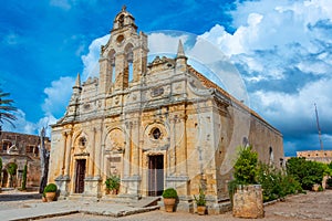 Moni Arkadiou monastery at Greek island Crete