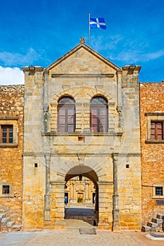 Moni Arkadiou monastery at Greek island Crete