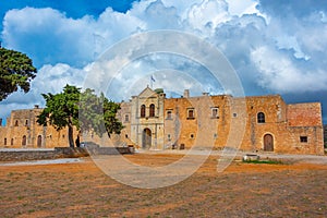 Moni Arkadiou monastery at Greek island Crete