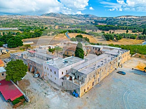 Moni Arkadiou monastery at Greek island Crete