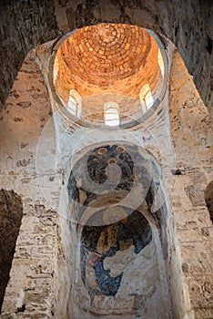 The Moni Panagia Pantanassa Monastery in Mystras, Greece photo