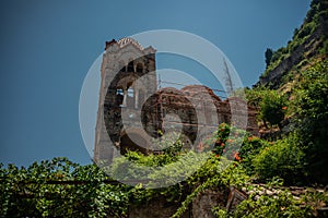 Moni Perivleptos Monastery in the medieval, byzantine `castletown` of Mystras photo