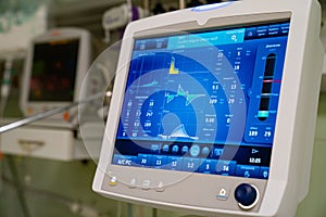 Monitor apparatus artificial lung ventilation