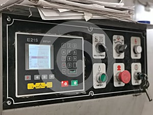 Monitor control unit metal cutting machine.