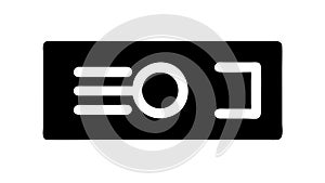 Monitor Data Display: Screen Information Visualization Icon, vector design Generative AI