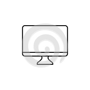 monitor icon. Element of simple icon for websites, web design, mobile app, info graphics. Thin line icon for website design and de photo