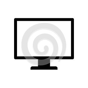 Monitor icon flat vector illustration design