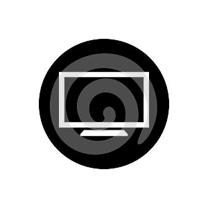 Monitor icon flat vector template design trendy