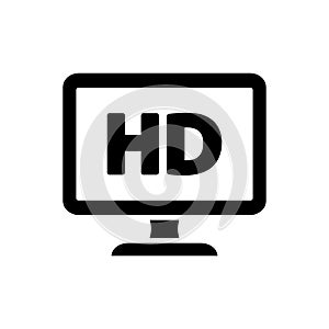 Monitor icon flat vector template design trendy