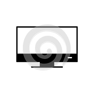 Monitor icon flat vector template design trendy