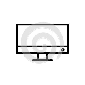 Monitor icon flat vector template design trendy