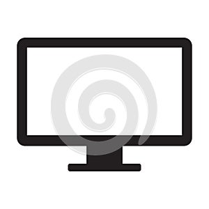 Monitor icon vector.computer screen icon
