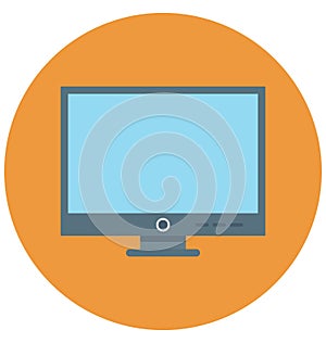 Monitor Isolated Vector icon that can be easily edit or modified