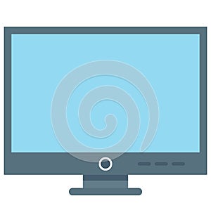 Monitor Isolated Vector icon that can be easily edit or modified