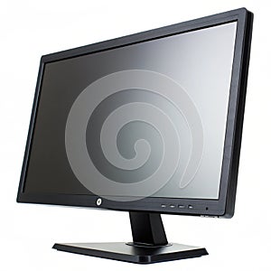 Monitor isolated on white background photo