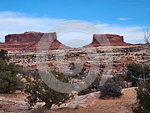 The Monitor and Merrimack Stunning Rock Formations in Moab Utah photo