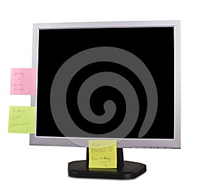 Monitor with notes