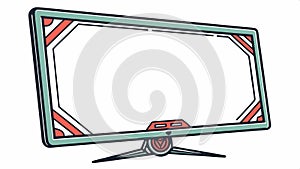 Monitor screen vector, computer display, desktop screen, digital interface design Generative AI