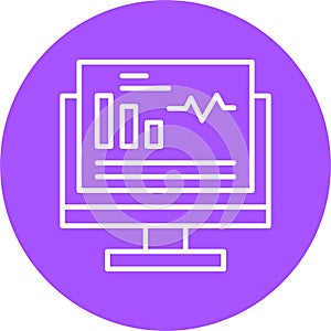 Monitor Vector Icon Design Symbol