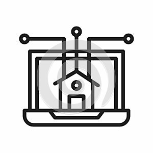 Monitoring icon vector image.