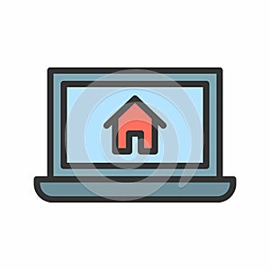 Monitoring icon vector image.