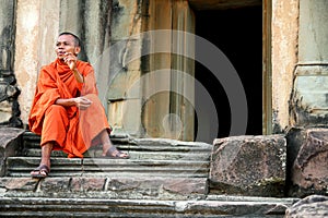 Monk at Angkor Wat