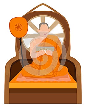 The monk in Buddhism edifying