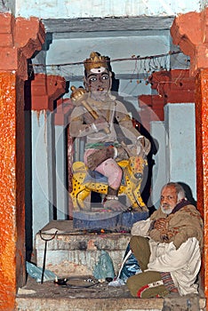 Monk in Patalpuri temple