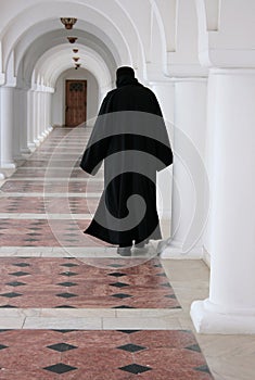 Monk from a romanian orthodox monastery