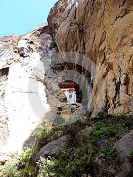 Monk`s home on the way to Paro Taktsang of Bhutan