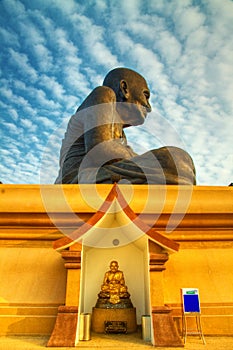 A monk sculpture huahin in thailand