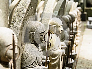 Monk sculptures at Hase temple, Kamakura, Japan