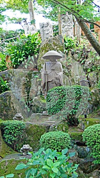 Monk Shinran statue of Kosanji Temple in Japan