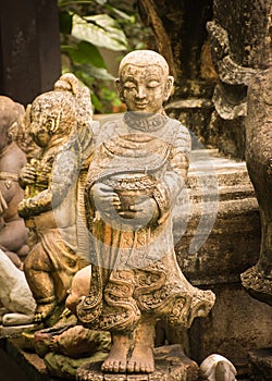 Monk statue