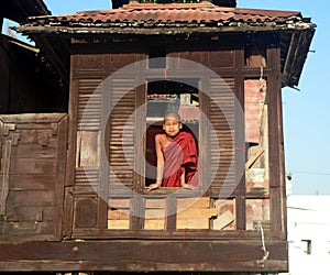 Monk at Window.