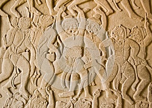 Monkey army of Hindu god Hanuman