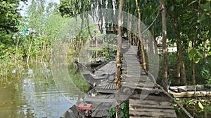 Monkey Bridge to Cham Vilage