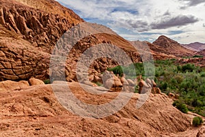 Monkey fingers, rock formation in the Dades Valley, Atlas Mountains, Morocco, Africa