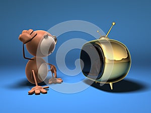 Monos antes televisión 