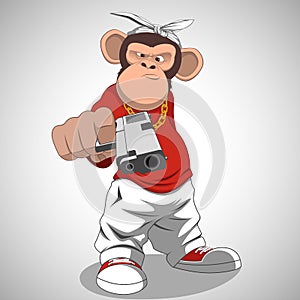 Monkey with a gun