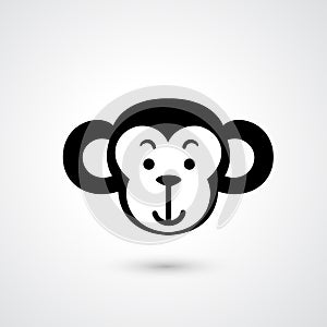 Monkey head icon vector