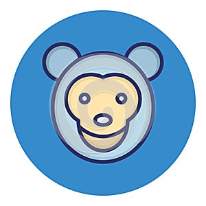 Monkey  Isolated Vector Icon which can be easily modified or edited as you want
