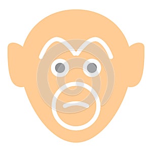 Monkey  Isolated Vector Icon which can be easily modified or edited as you want