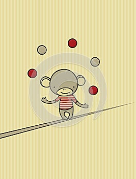 Monkey juggling