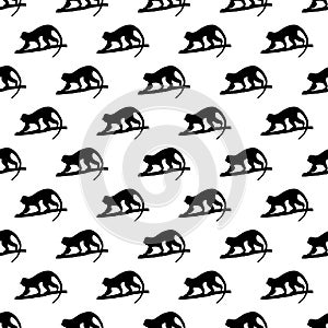 Monkey pattern seamless